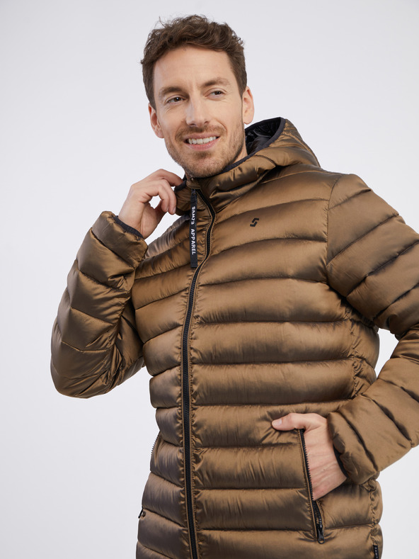 Sam 73 Smeđa muška prošivena jakna SAM 73 Spider