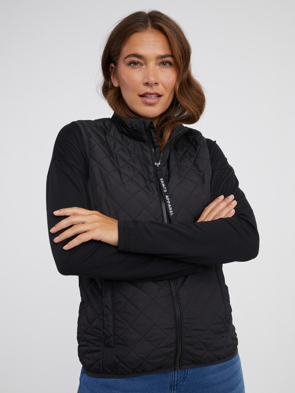 Sam 73 Crni ženski prošiveni prsluk SAM 73 Pictor