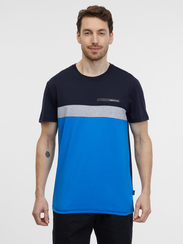 Sam 73 Plavo-crna muška majica SAM 73 Ernesto