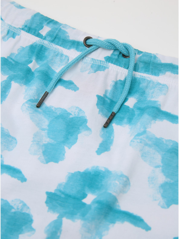 Sam 73 Bijelo-tirkizna djevojačka suknja s uzorkom SAM 73