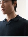 Marks & Spencer Marks & Spencer Pure ekstra fina pletena polo majica od merino vune tamnoplava