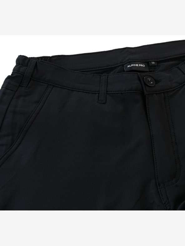ALPINE PRO Muške kratke hlače koje se brzo suše i hladno suše ALPINE PRO HAMPTON crne