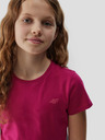 4F Glatka majica za djevojčice 4F - roza