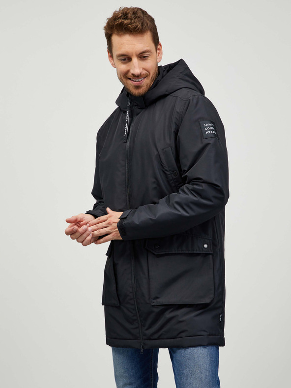 Sam 73 Crni muški kaput SAM 73 Edward