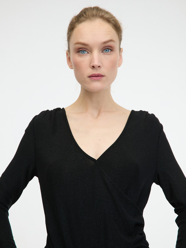 Orsay Crni ženski bodi s dugim rukavima ORSAY