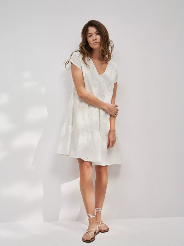 Moodo Ženska haljina bijela MOODO