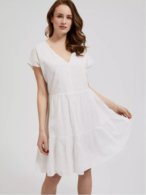 Moodo Ženska haljina bijela MOODO