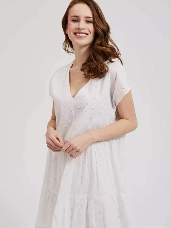 Moodo Ženska haljina bijela MOODO