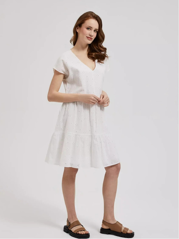 Moodo Ženska haljina bijela MOODO