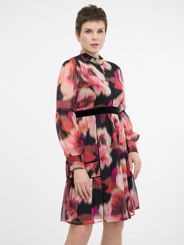 Orsay Crvena ženska haljina do koljena s uzorkom ORSAY