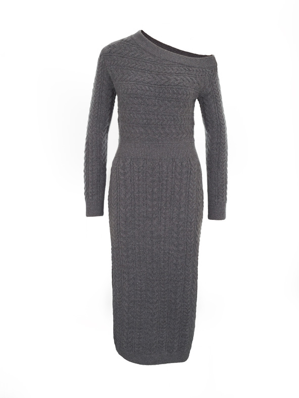 Orsay Siva ženska midi haljina s plaštom ORSAY