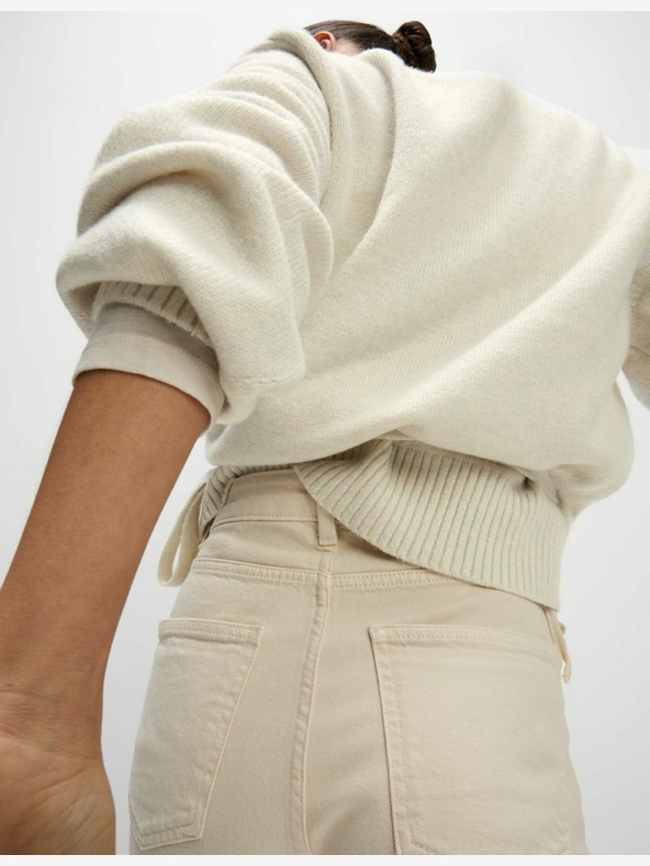 Marks & Spencer Široki kardigan s V-izrezom Marks & Spencer bež boje