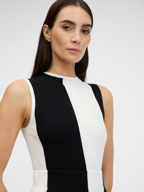 Orsay Crno bijeli ženski džemper ORSAY