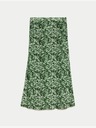 Marks & Spencer Midi suknja od žerseja A kroja sa zelenim printom Marks & Spencer