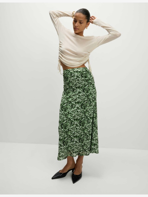 Marks & Spencer Midi suknja od žerseja A kroja sa zelenim printom Marks & Spencer