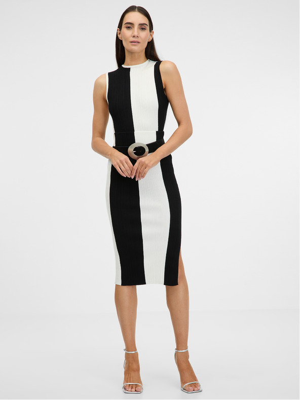 Orsay Crno bijela ženska prugasta suknja ORSAY