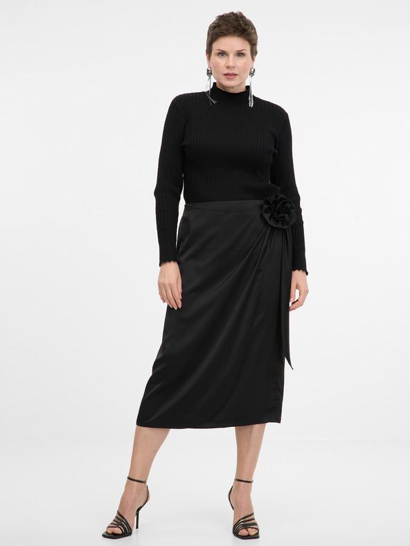 Orsay Crna ženska midi suknja ORSAY