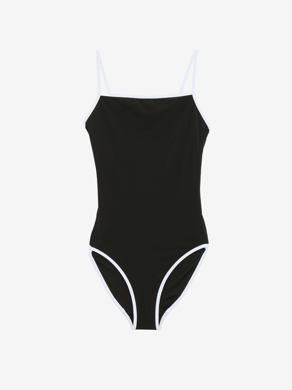 Marks & Spencer Kupaći kostim s kontrastnim obrubom i četvrtastim izrezom Marks & Spencer crni