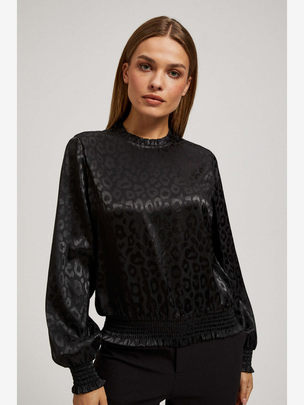 Moodo Moodo crna košulja s volanima