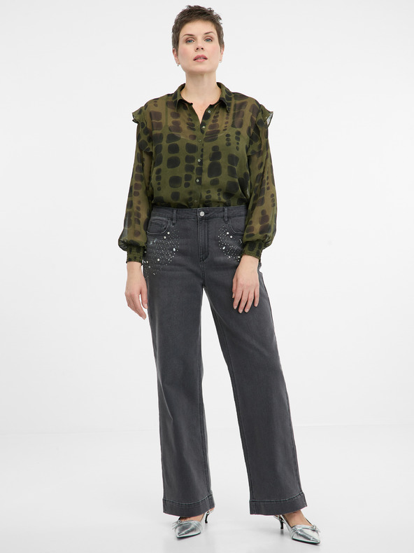 Orsay Zelena ženska bluza sa ORSAY kragnom