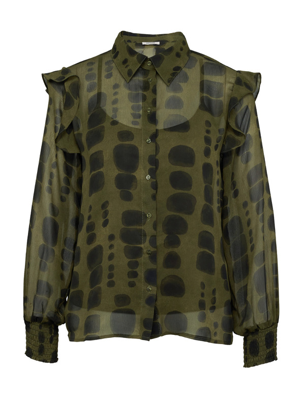 Orsay Zelena ženska bluza sa ORSAY kragnom