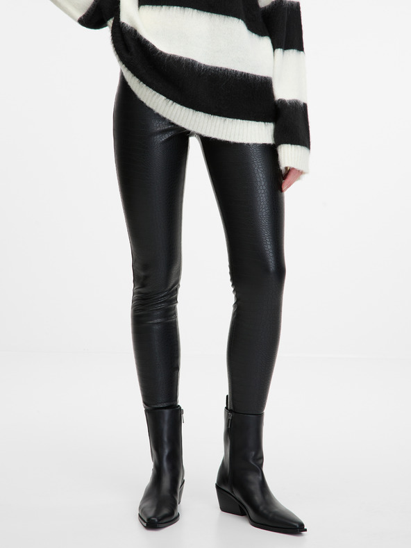 Orsay Crne ženske tajice s uzorkom ORSAY