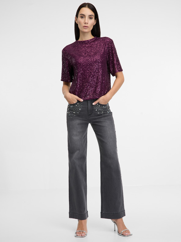 Orsay Tamnosive ženske široke traperice ORSAY