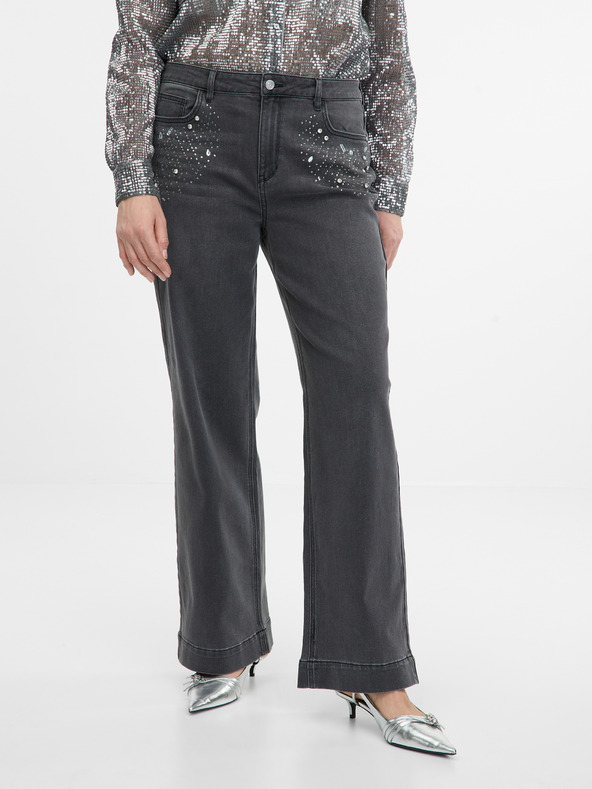 Orsay Tamnosive ženske široke traperice ORSAY