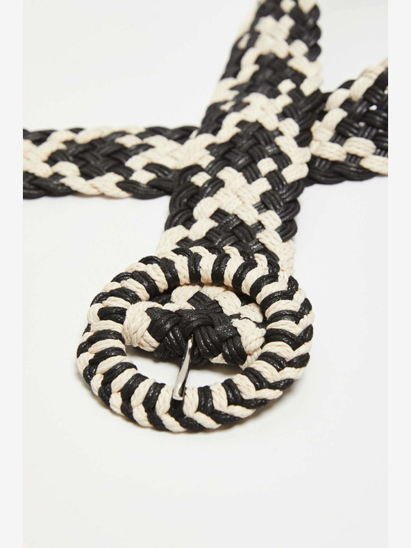 Moodo Moodo bijeli i crni ženski remen