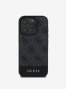 Guess Stražnja maska ​​Guess PU 4G Stripe za iPhone 16 Pro Max siva