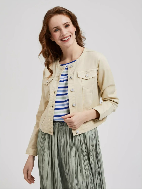 Moodo Ženska bež jakna MOODO