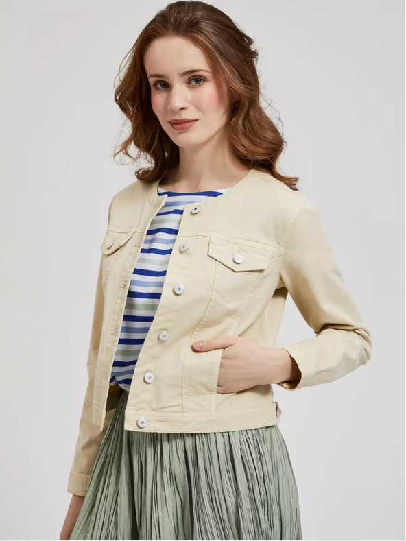 Moodo Ženska bež jakna MOODO