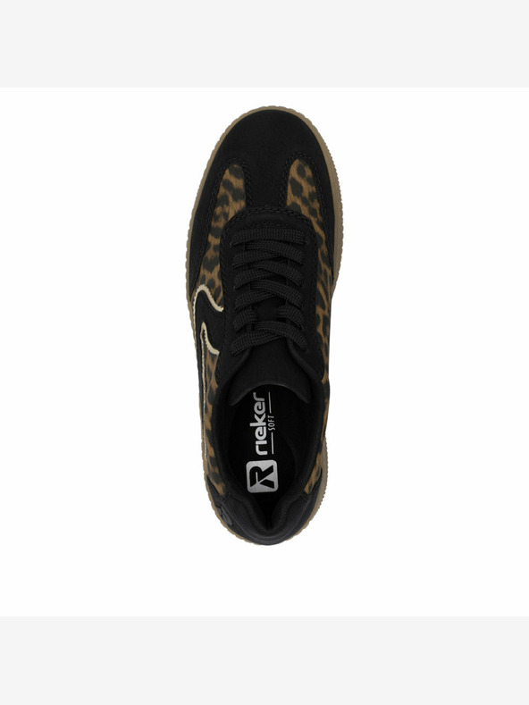 Rieker Rieker crno-smeđe ženske tenisice s uzorkom