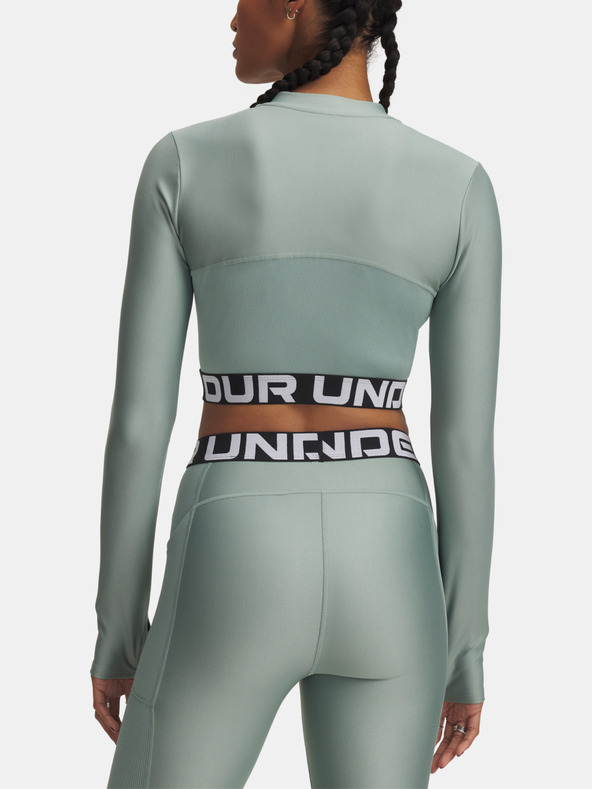 Under Armour Ženska majica kratkih rukava Under Armour HeatGear Rib 1/4 Zip LS