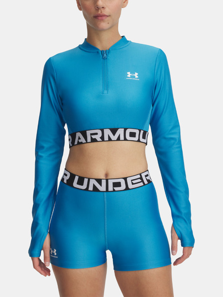 Under Armour Ženska majica kratkih rukava Under Armour HeatGear Rib 1/4 Zip LS