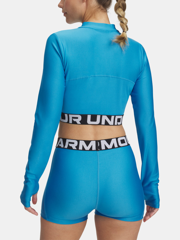 Under Armour Ženska majica kratkih rukava Under Armour HeatGear Rib 1/4 Zip LS