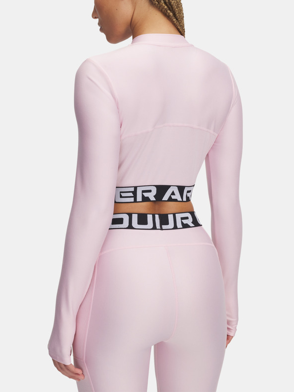 Under Armour Ženska majica kratkih rukava Under Armour HeatGear Rib 1/4 Zip LS