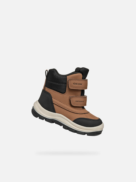 Geox Smeđa dječja zimska obuća Geox Flanfil B Abx