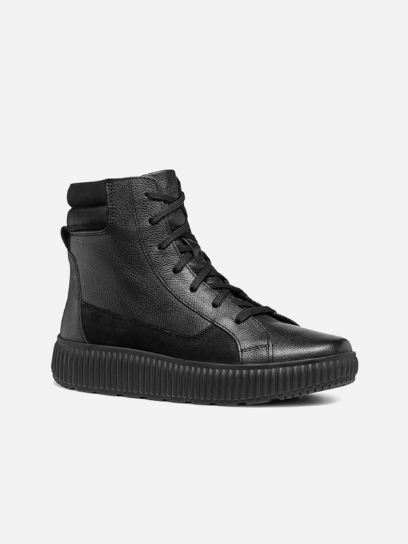 Geox Crne ženske gležnjače Geox Graisy