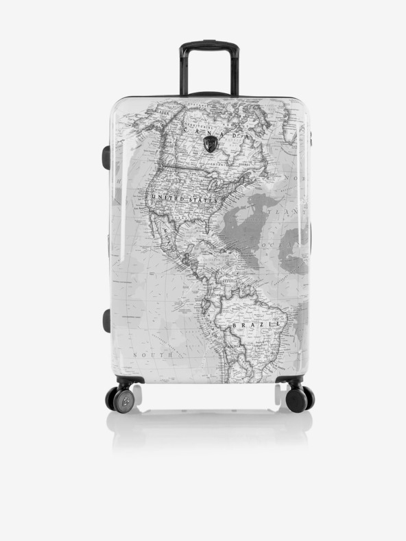 Heys Heys Journey 3G L svijetlo sivi putni kovčeg s uzorkom