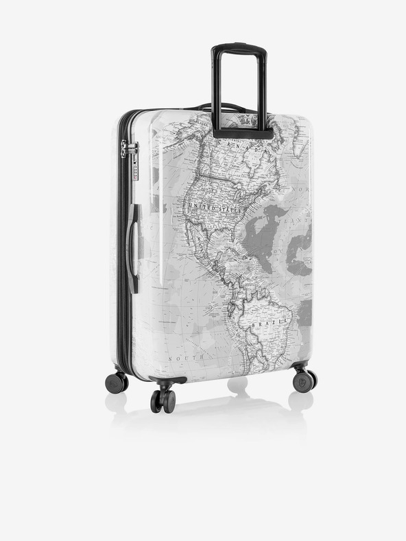 Heys Heys Journey 3G L svijetlo sivi putni kovčeg s uzorkom