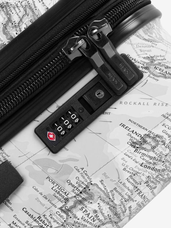 Heys Heys Journey 3G L svijetlo sivi putni kovčeg s uzorkom