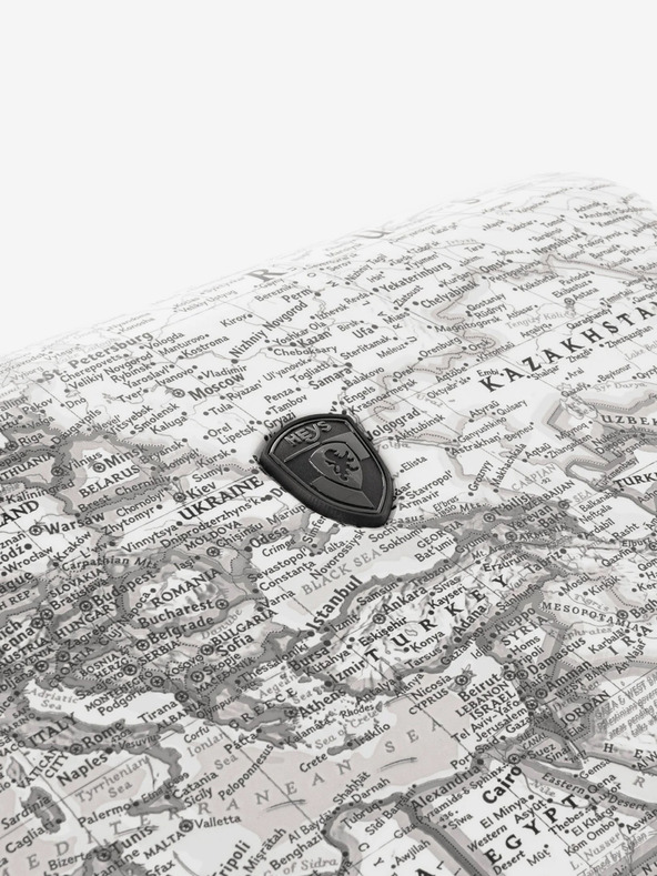 Heys Heys Journey 3G L svijetlo sivi putni kovčeg s uzorkom