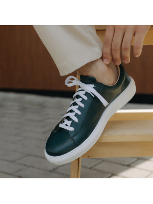 Vasky Ženske kožne patike / čizme zelene, češke proizvodnje Vaska