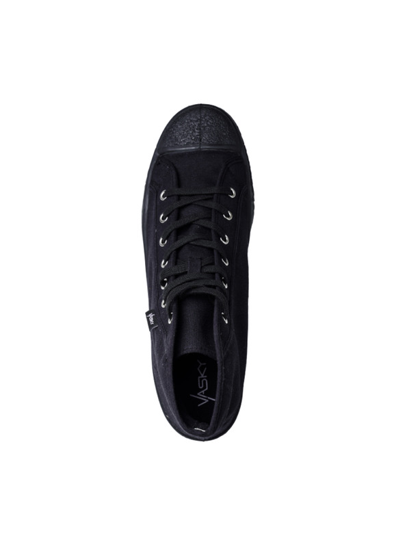 Vasky Ženske platnene gležnjače / čizme crne Vasky Kanvasky High