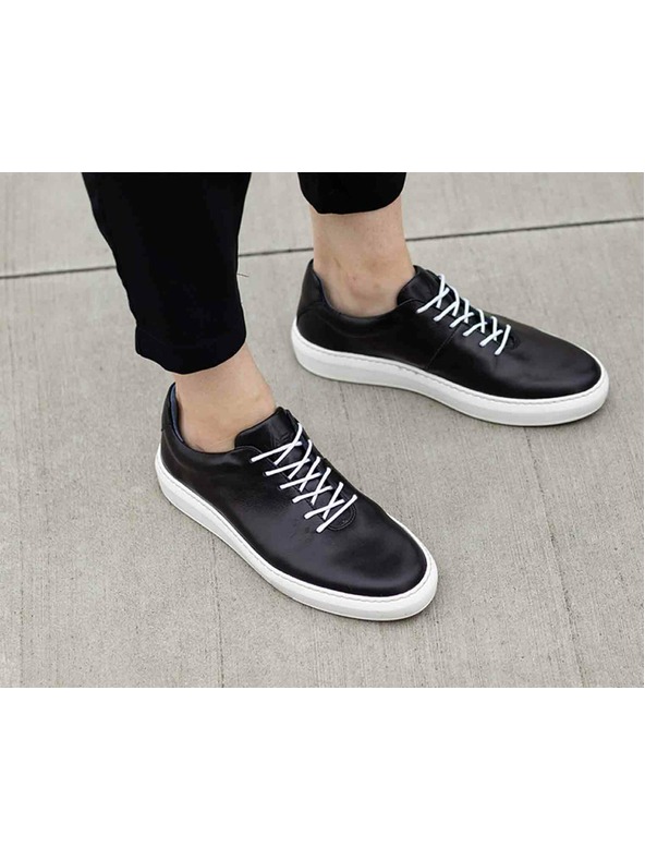 Vasky Ženske kožne tenisice/čizme crno-bijele Vasky Teny