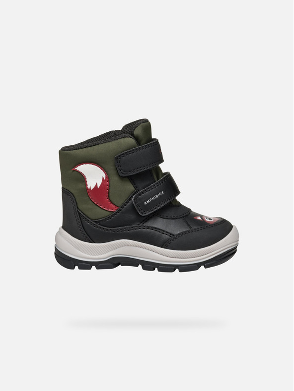 Geox Crna dječja zimska obuća Geox Flanfil B Abx