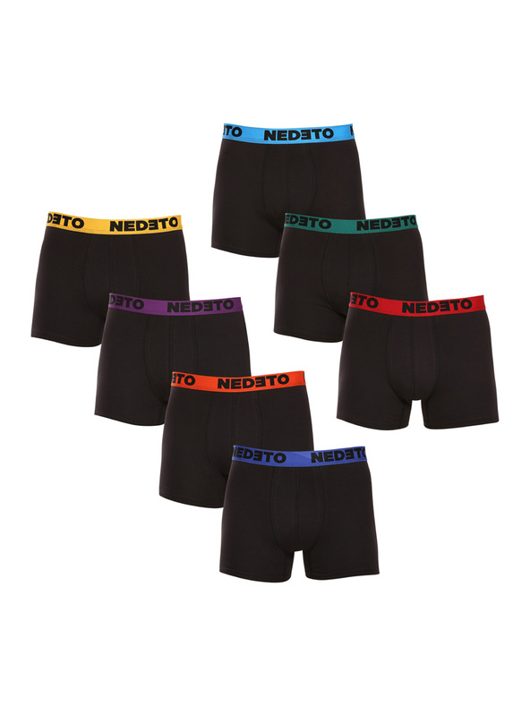Nedeto Set od sedam muških bokserica u crnoj boji Nedeto