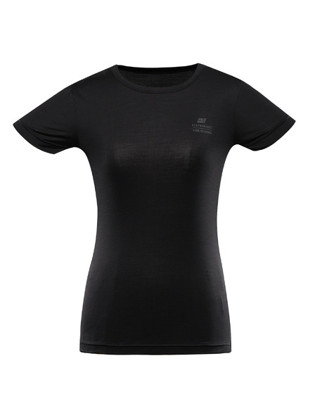 ALPINE PRO Ženska brzosušeća majica s cool dry ALPINE PRO BASIKA crna