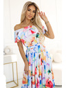 numoco Duga ljetna haljina s remenom - šareni cvjetni uzorak Numoco